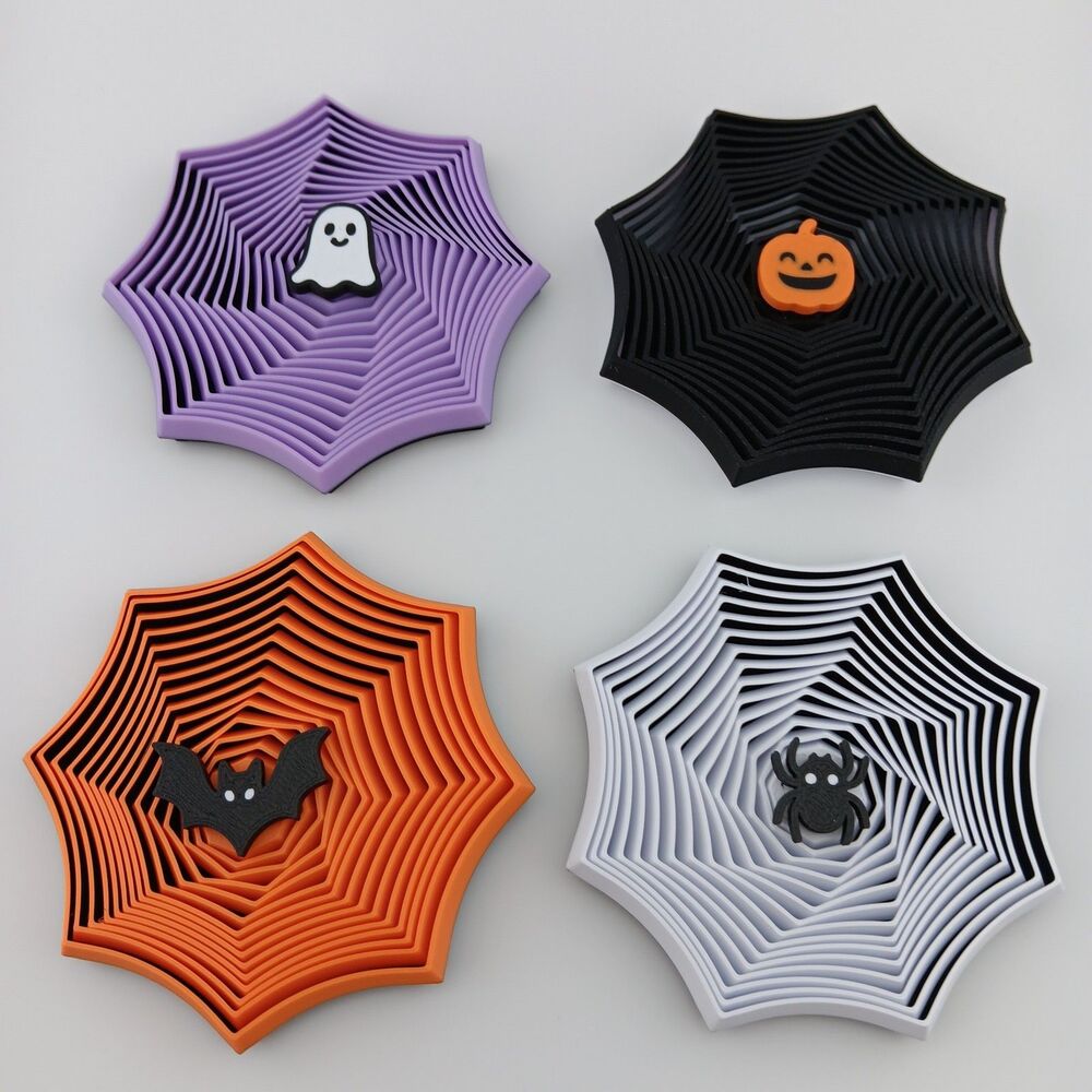 3D Printed Star Style Spiderweb Fidget Toys - Stress Relief - Halloween - 4 Pack